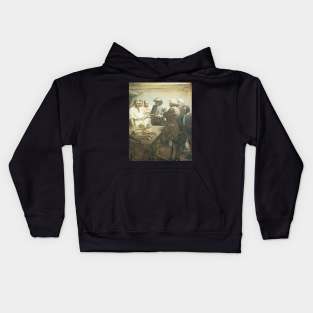 Pirates Preparing for Mutiny by NC Wyeth Kids Hoodie